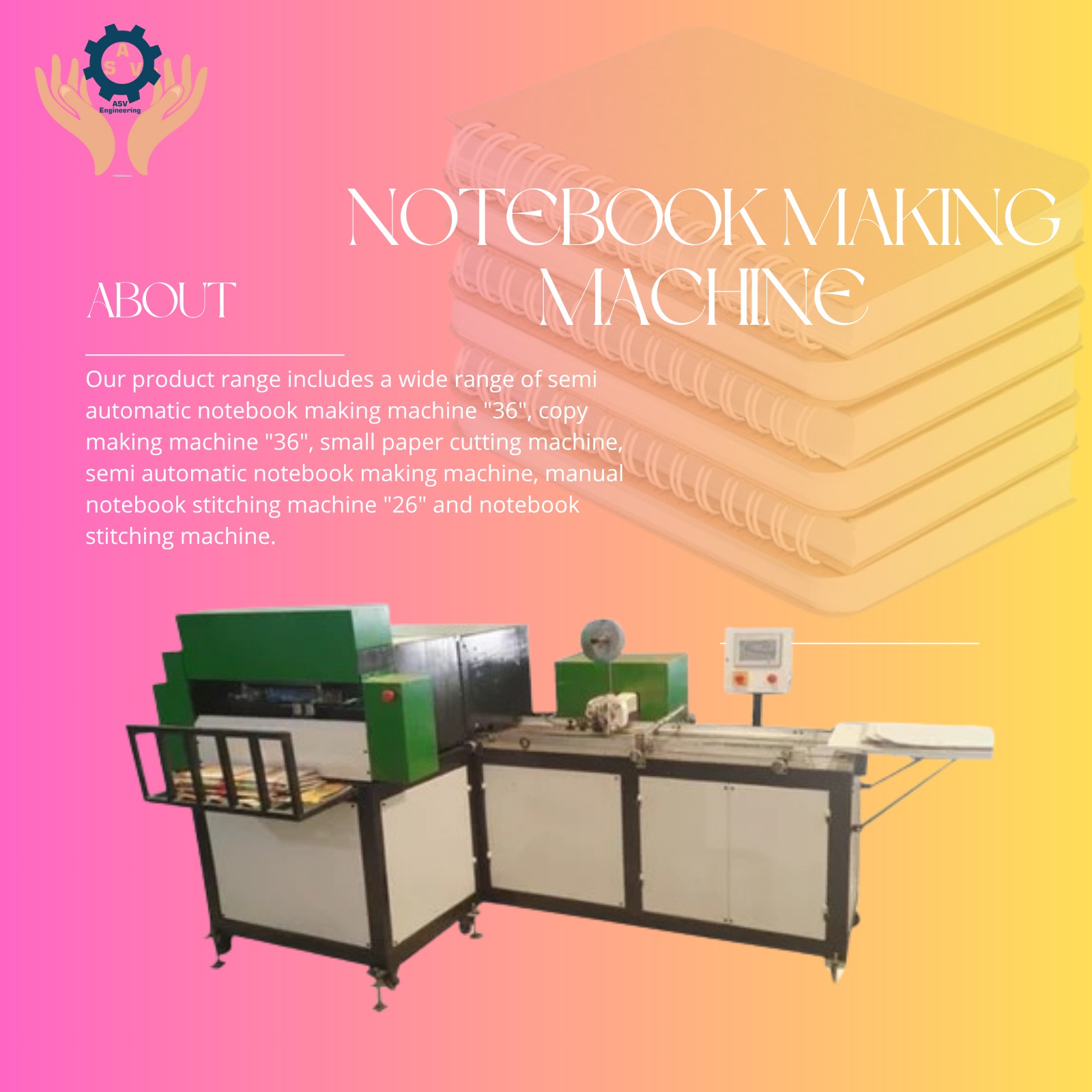 Ruled Notebook Making Machine | Line Printing Notebook Production